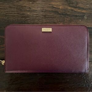Kate Spade Burgundy Leather Wallet